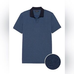Used Banana Republic Luxury Touch Blue Polo